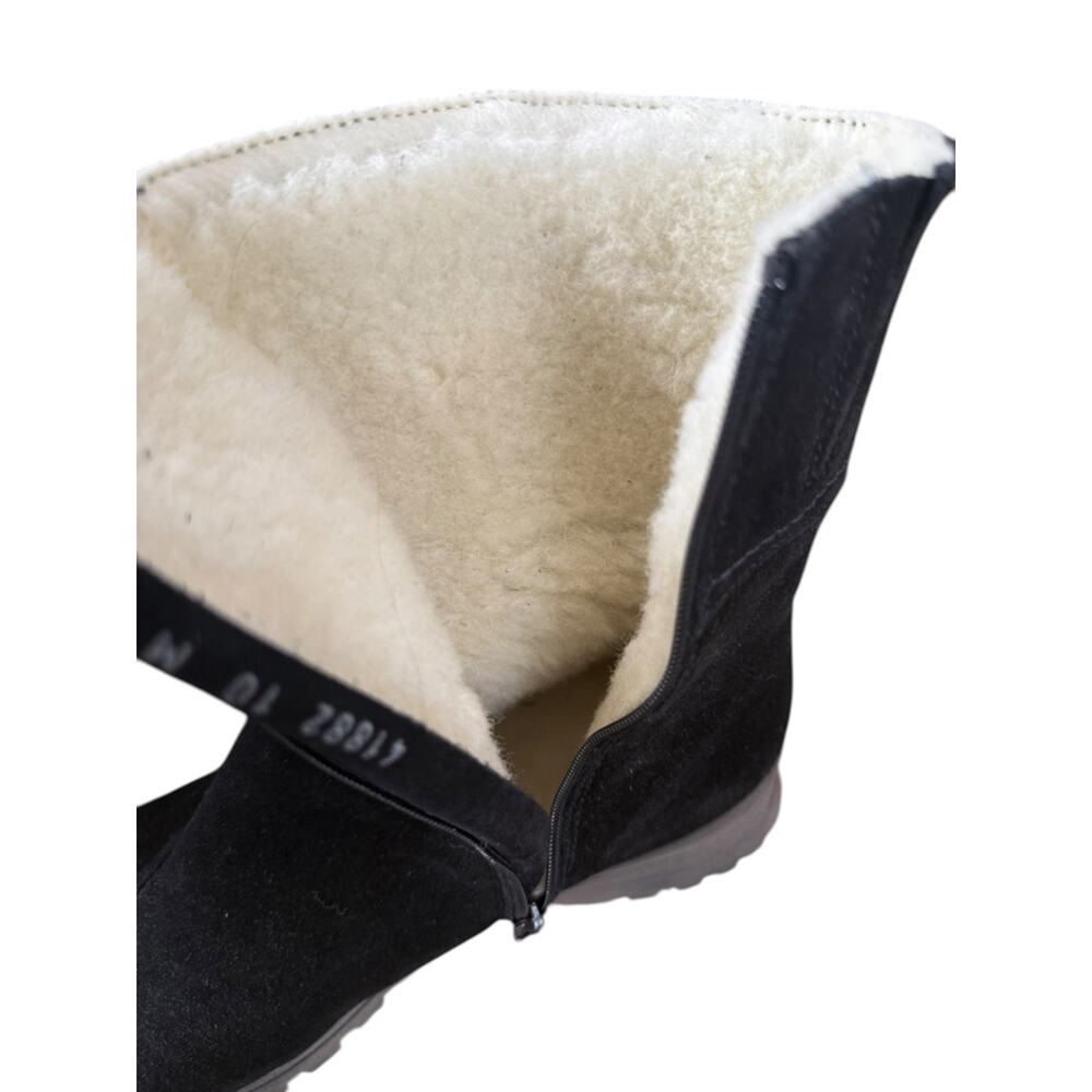 La Canadienne Aidan City Dry Genuine Shearling Lined Black Waterproof Boots - Picture 10 of 11